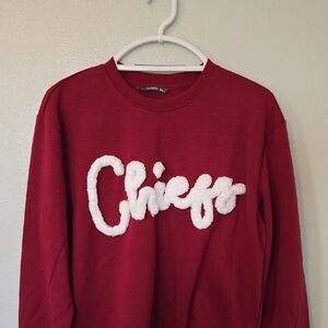 I Love Vango | Maroon Bubble Letter "Chiefs" Sweatshirt Size Medium